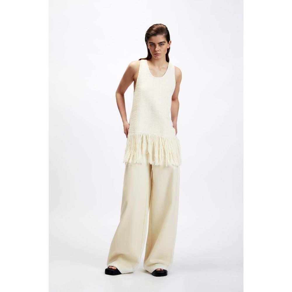 Fringe Textured Top New Light Beige - Picture 9 of 9